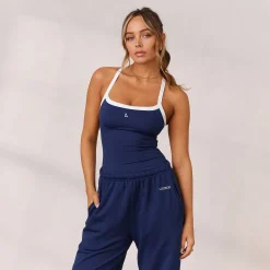 Lounge Underwear Kläder<Varsity Brottarrygg Cami Top - Marinblå