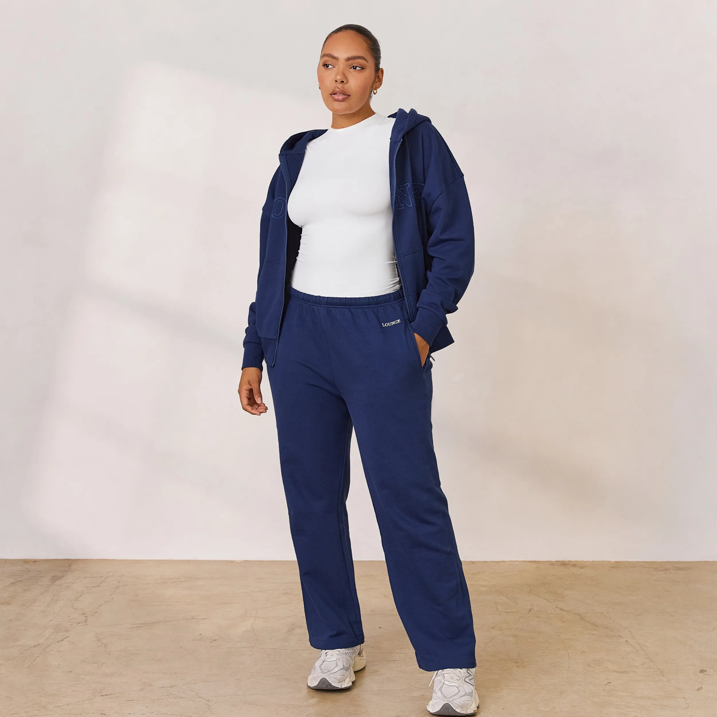 Lounge Underwear Kläder<Varsity Figursydd T-Shirt - Vit