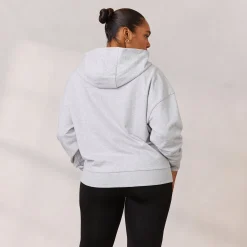 Lounge Underwear Kläder<Varsity Huvtröja med Dragkedja - Frostfärgad