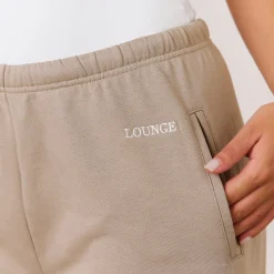 Lounge Underwear Kläder<Varsity Joggingbyxor med Rakt Ben - Havre