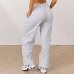 Lounge Underwear Kläder<Varsity Joggingbyxor med Rakt Ben - Frostfärgad