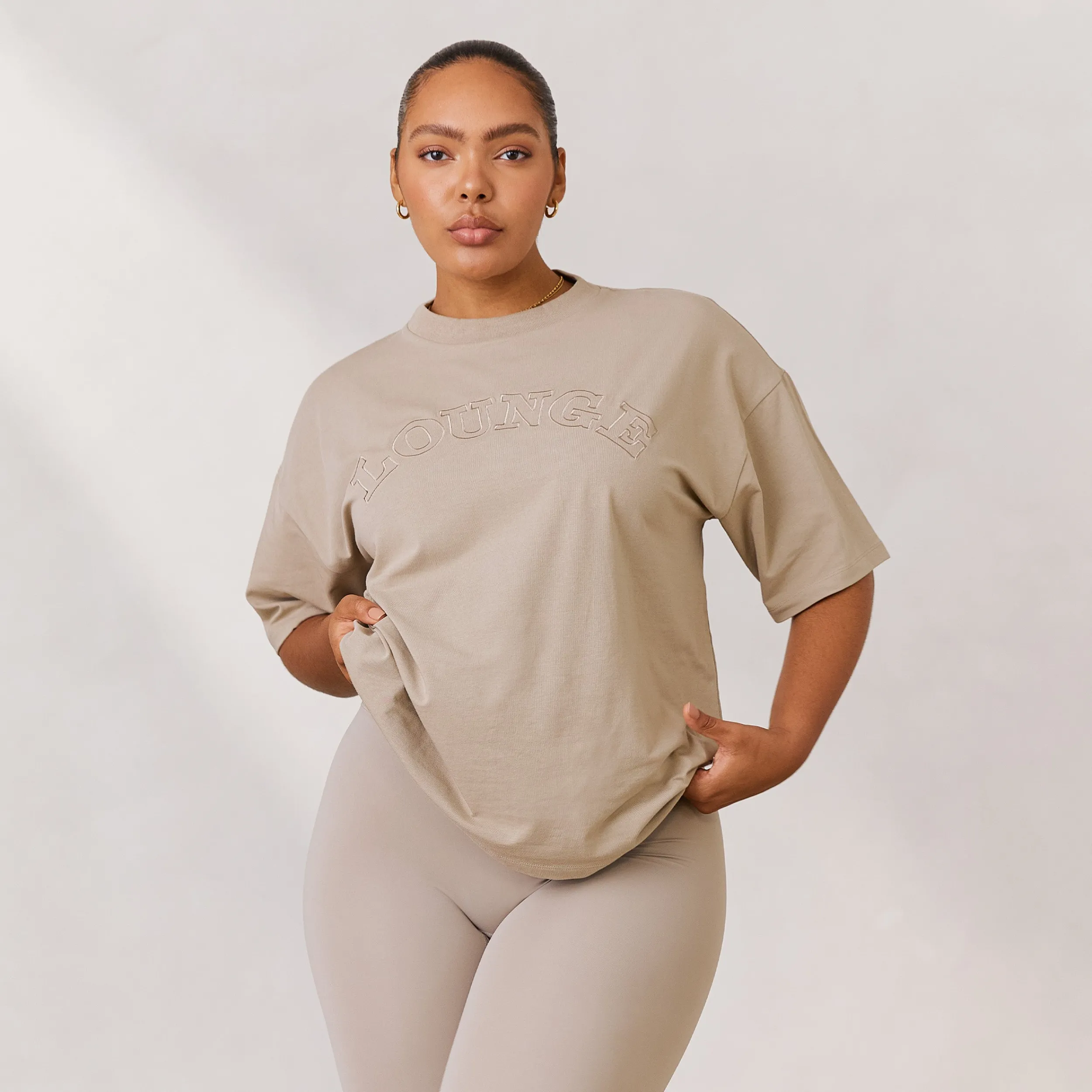 Lounge Underwear Kläder<Varsity Oversized T-Shirt - Havre