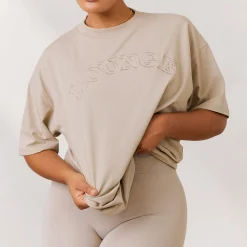 Lounge Underwear Kläder<Varsity Oversized T-Shirt - Havre