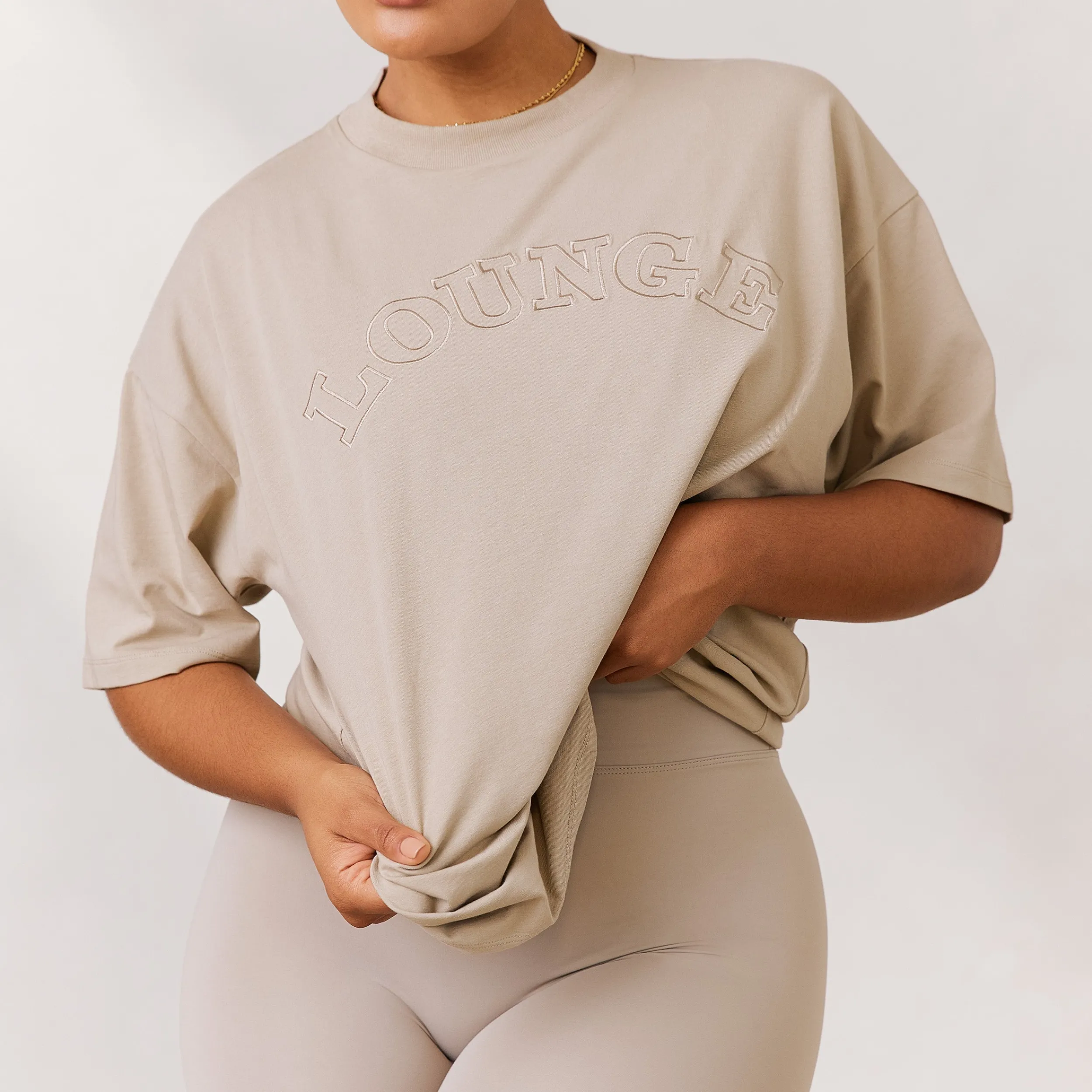 Lounge Underwear Kläder<Varsity Oversized T-Shirt - Havre