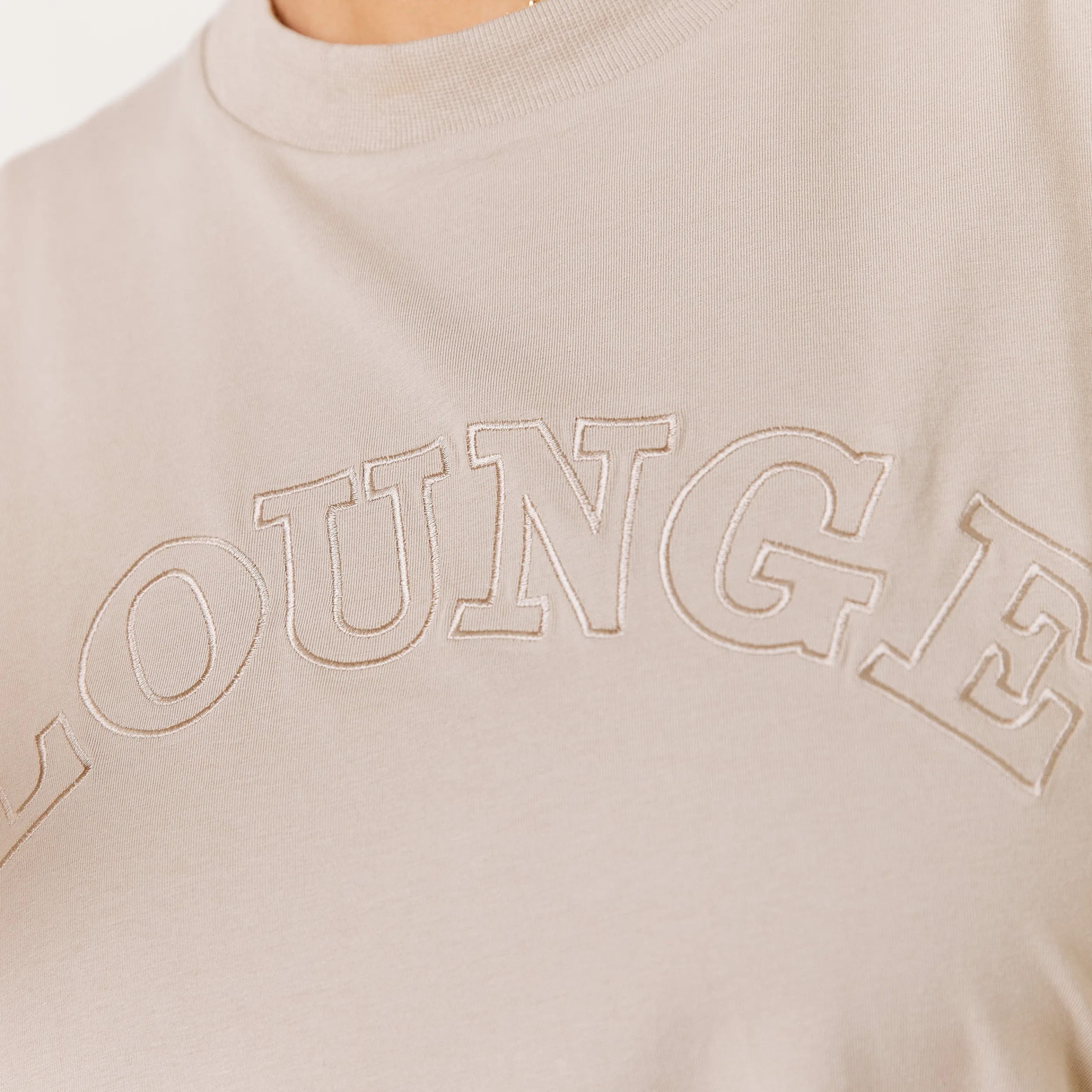 Lounge Underwear Kläder<Varsity Oversized T-Shirt - Havre