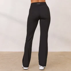 Lounge Underwear Kläder<Varsity Utsvängda Leggings med Korsning - Svart
