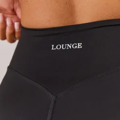 Lounge Underwear Kläder<Varsity Utsvängda Leggings med Korsning - Svart