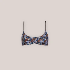 Lounge Underwear Bikinis<Vändbar Bralette Bikinitopp - Brun/Blommig Brun/Blommig
