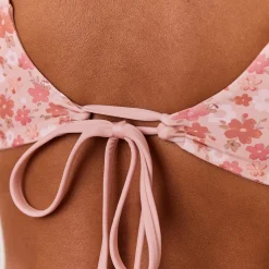 Lounge Underwear Bikinis<Vändbar Bygel-Bikinitopp - Rosa/Blommig Rosa/Blommig