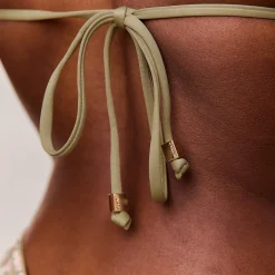 Lounge Underwear Bikinis<Vändbar Triangle Bikinitopp - Grön/Blommig Grön/Blommig