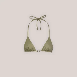 Lounge Underwear Bikinis<Vändbar Triangle Bikinitopp - Grön/Blommig Grön/Blommig