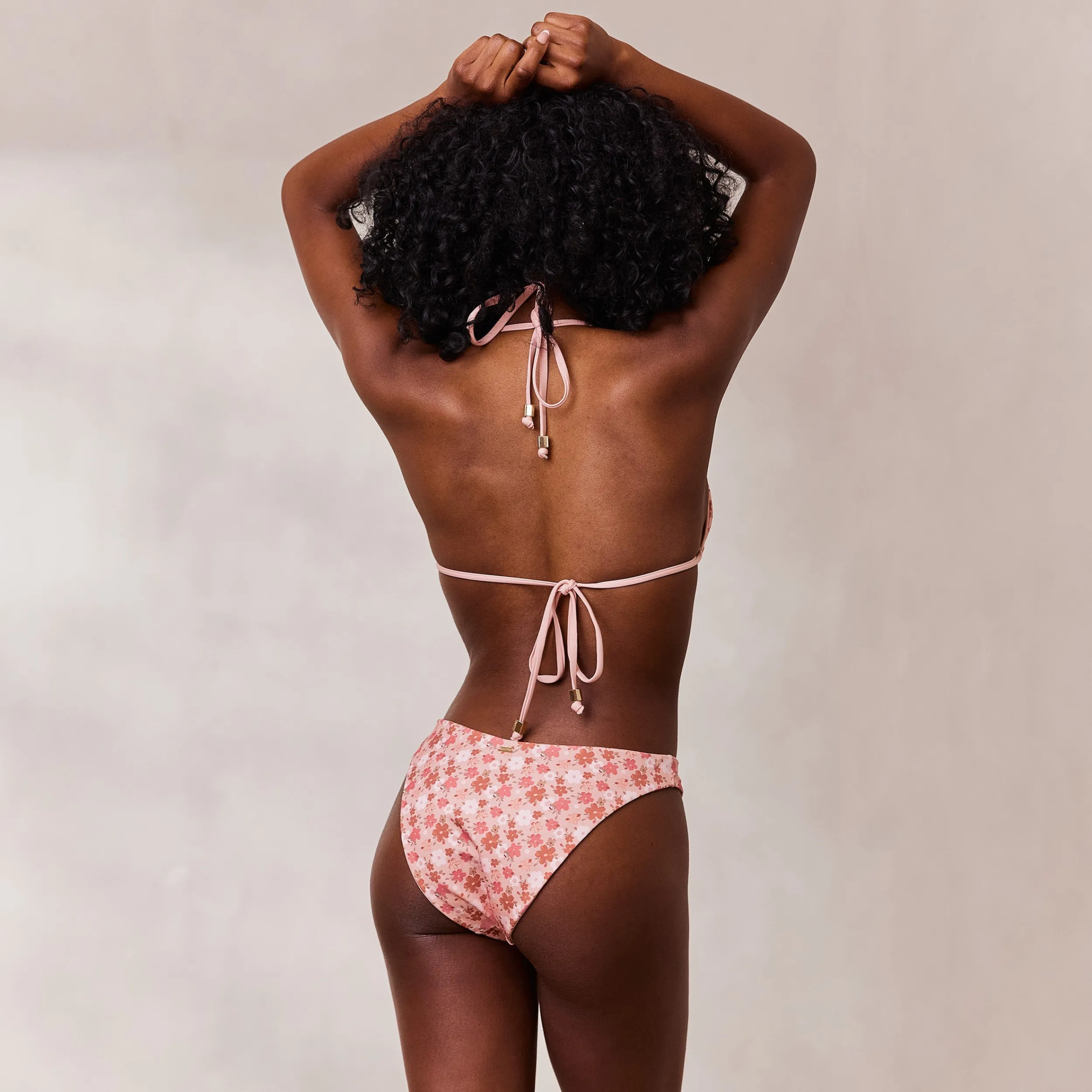 Lounge Underwear Bikinis<Vändbar Triangle Bikinitopp - Rosa/Blommig Rosa/Blommig