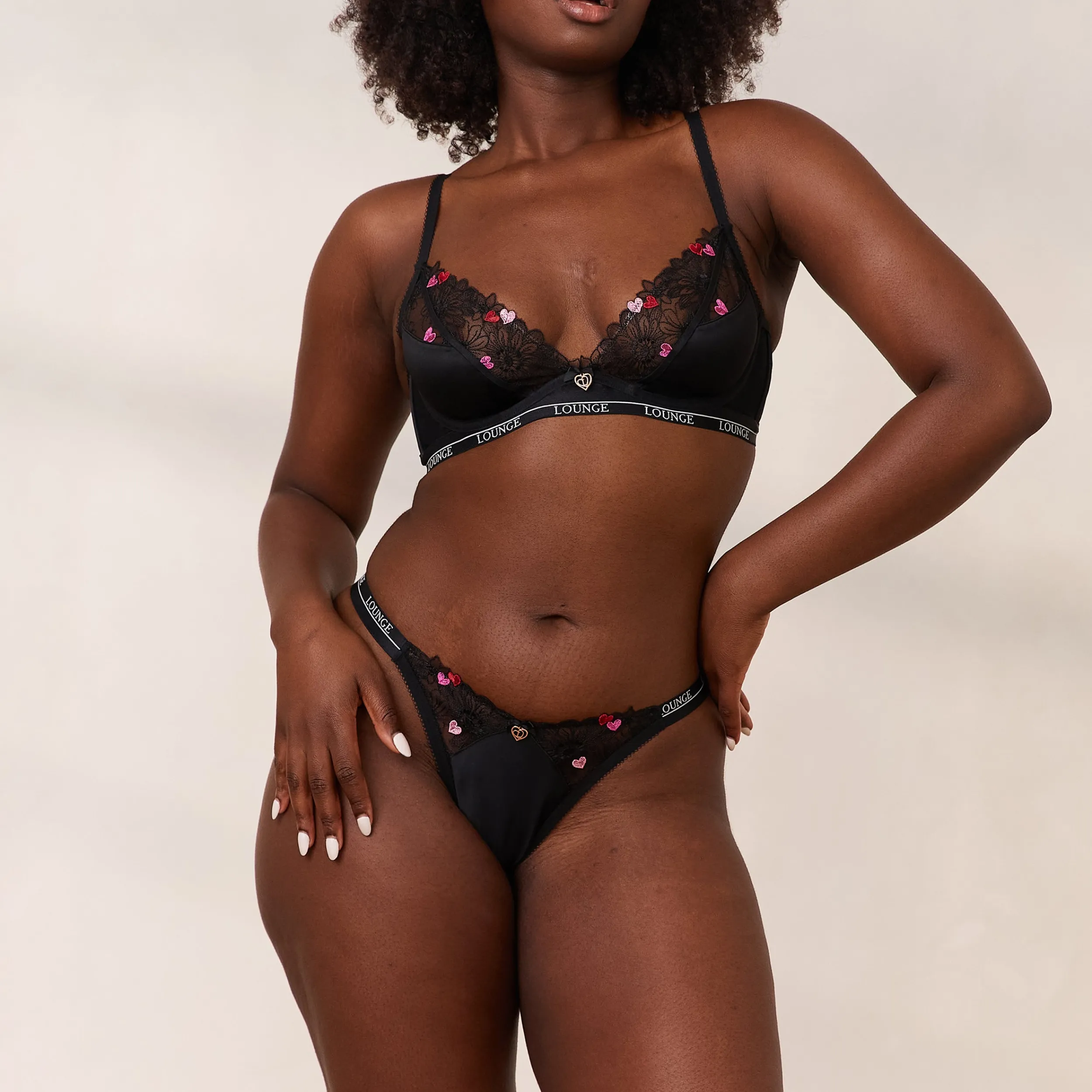 Lounge Underwear Med Bygel | Balcony<Zalia Plunge BH - Svart
