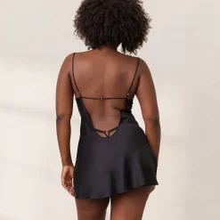Lounge Underwear Babydolls Och Nattlinnen<Zalia Slip Dress (Set) - Svart