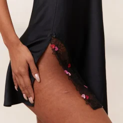 Lounge Underwear Babydolls Och Nattlinnen<Zalia Slip Dress (Set) - Svart